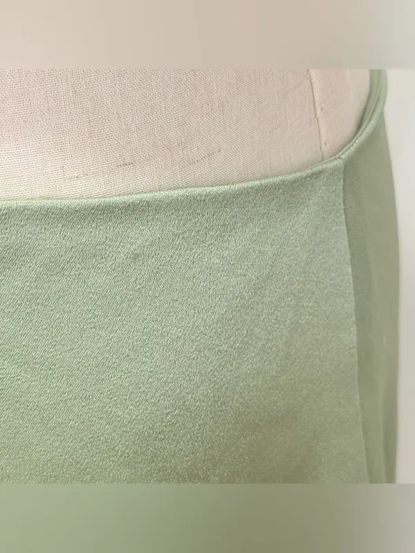 Alice + Olivia Karoline Cutout Mini Dress 6 Green Satin Cocktail Party Spring - Image 13