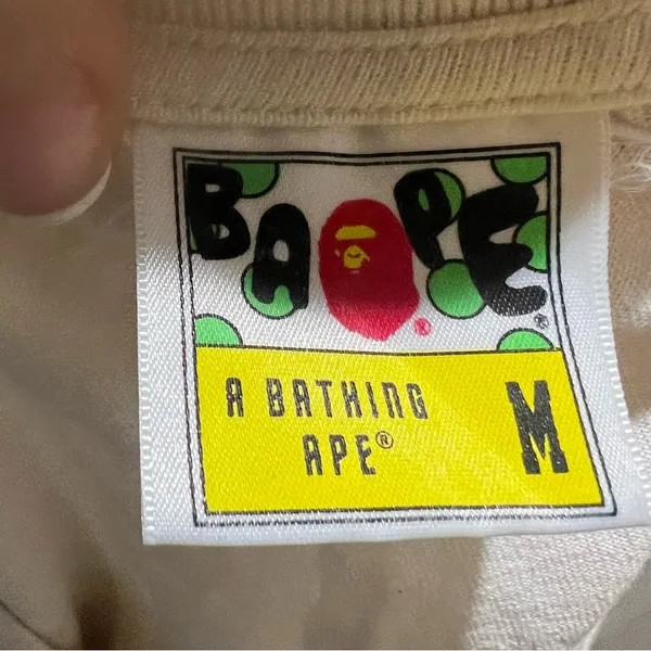 A bathing ape beige short sleeve tshirt - Image 3