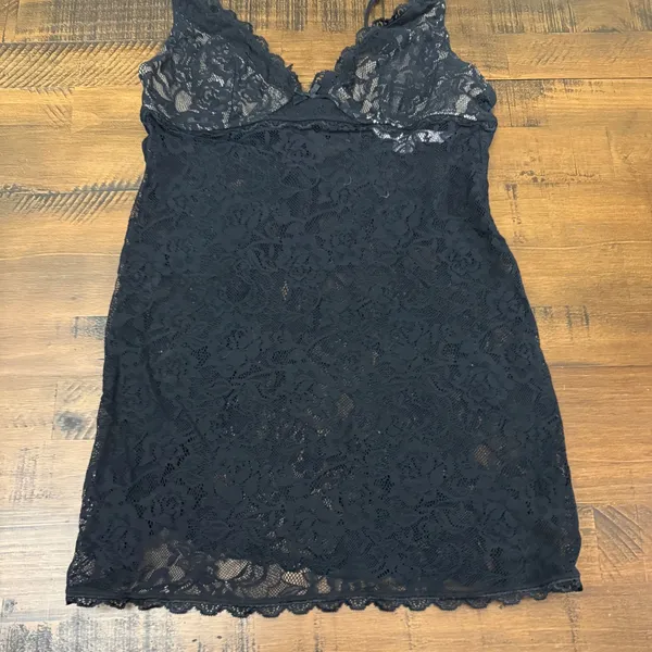 Victorias Secret Very Sexy Black Lace Chemise Slip Dress Small 507344/251 - Image 3