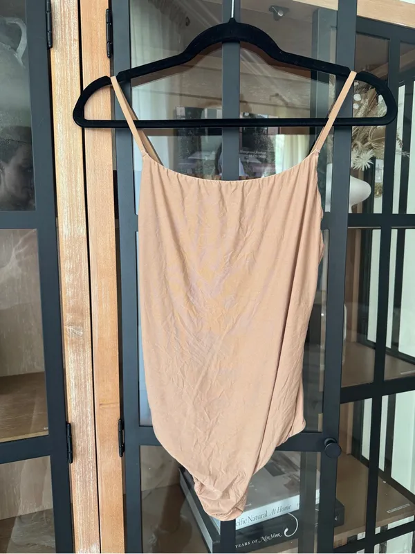 Aerie Smoothez scoop bodysuit seamless shapewear beach dune nude thong - Image 5