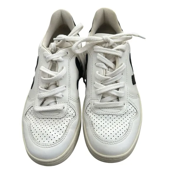 Veja V-10 Leather White Black sneaker size 5 - Image 3