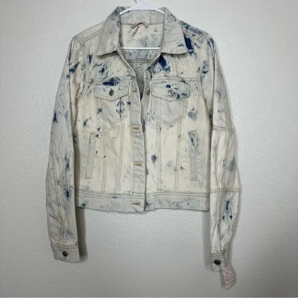 NWT Free People Jones Tie Dye Jean‎ Jacket Medium - Image 6