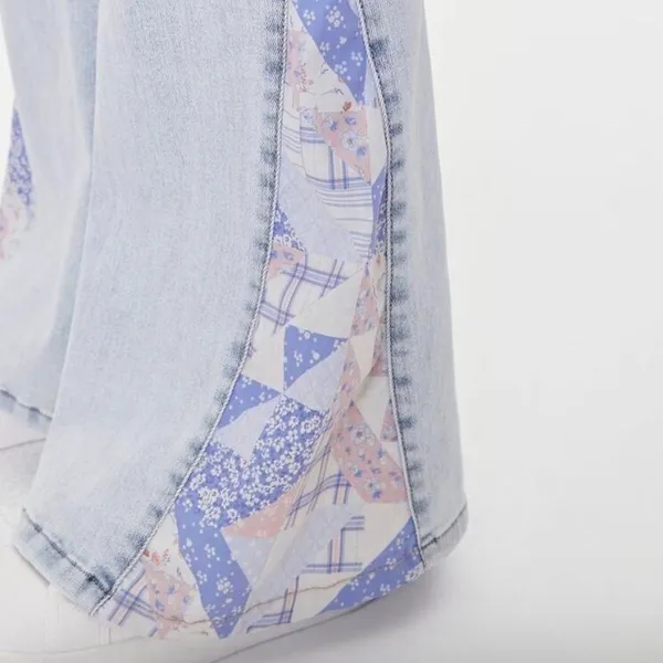 Forever 21 Patchwork Flare Pants - Image 6