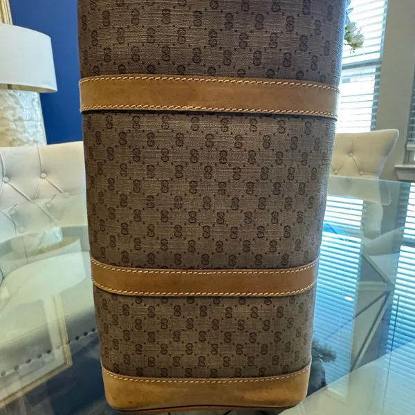Gucci Brown Monogram Tote Bag - Image 5