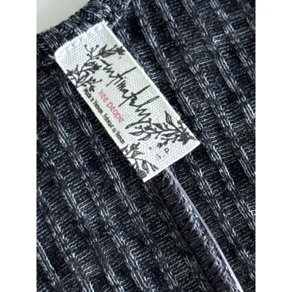Free People Intimately NWT Wear Me Now Racer Back Tank Gray Size Small Ribbed - Image 7