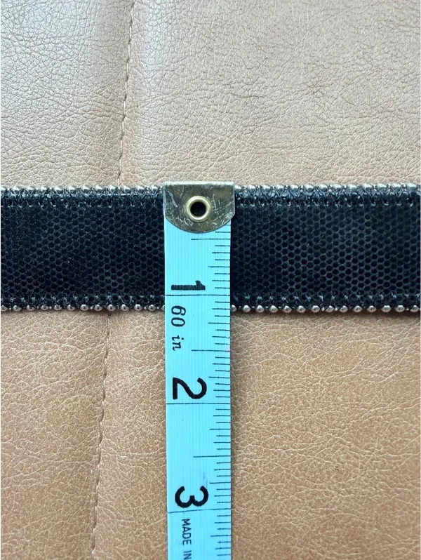 Cache Silver Hoop Ring Belt Layered Chain Rhinestone Y2K - Image 9