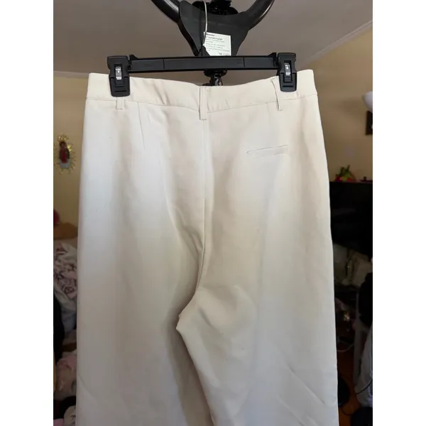DISSH Rowan High Rise Straight Leg Tailored Trousers Size US 6 Cream Bone‎ - Image 8