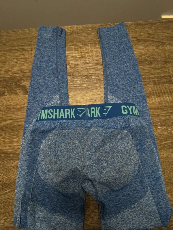 Gymshark Leggings Seamless Blue Small - Image 5