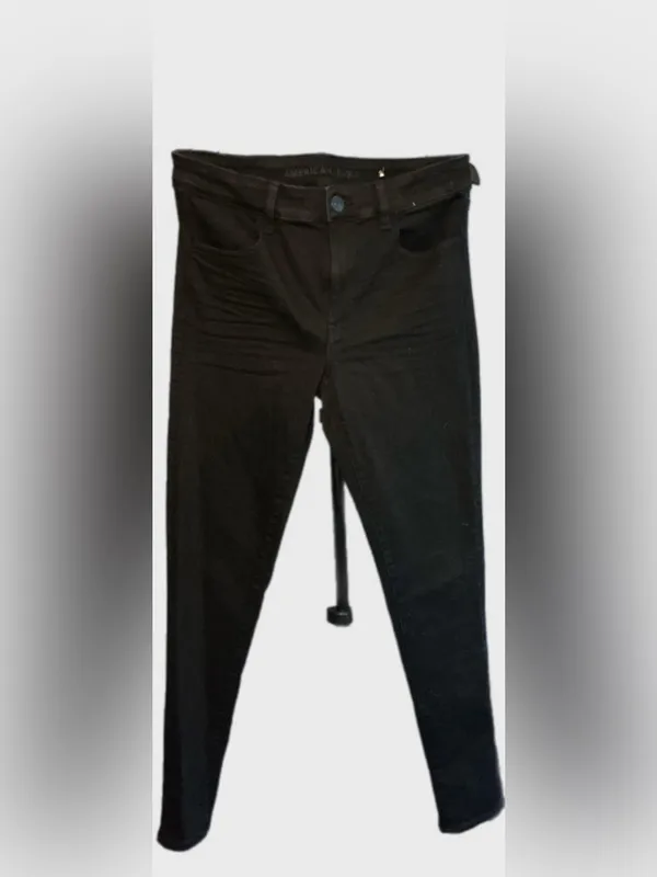 American Eagle Outfitters Black Skinny High-Rise‎ Jeans - Image 5