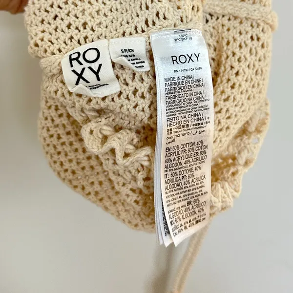 ROXY Island Hopper Crochet Shorts in Tapioca Size Small - Image 6