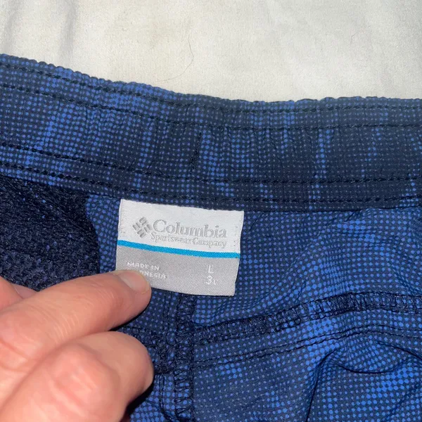 Women's Columbia Running Shorts Blue L 3" Sandy River II Printed Lapis Blue - Image 5