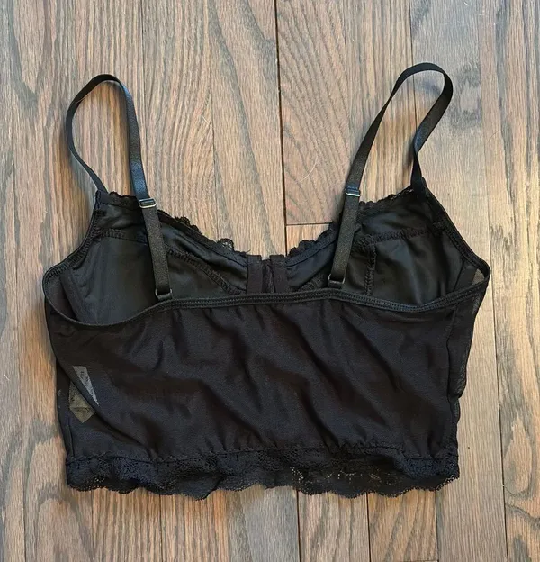 Black Lace Tank Top - Image 2