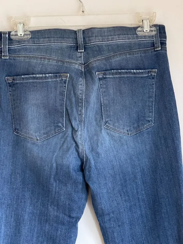 J Brand Distressed Bootcut Blue Jeans Size 28 x 34 - Image 7