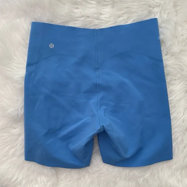 Lululemon Glow Up Super High-Rise Short 6" Blue 12 - Image 5