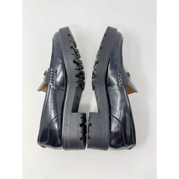 Sam Edelman Womens Shoes Black Leather Christy Loafer Buckle Slip On US 11 M - Image 10