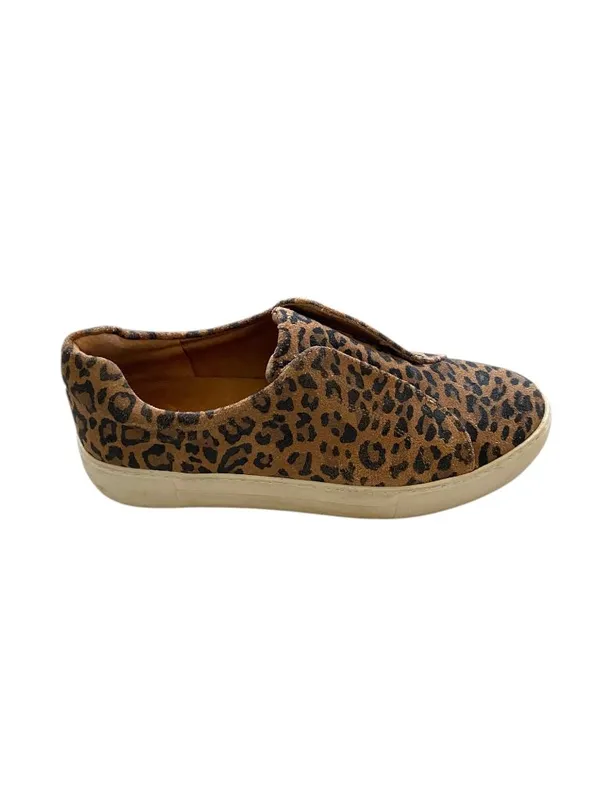 J/Slides Neutral Leopard Print Sneakers Brown Size 8 Casual Glam Summer Vacation - Image 3