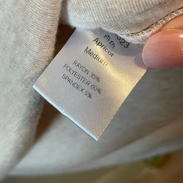 Apricot Hooded Sweatshirt Size M - Image 4