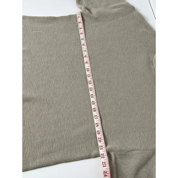 Zenana Beige Knit Lounge Matching Set Size Small Sweater Shorts Neutral Tan - Image 12