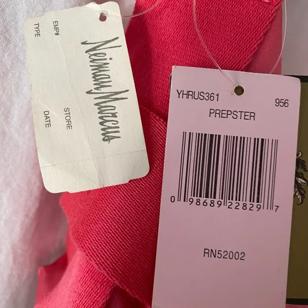 Satin pink shoulder gold chain Transparent Pocket In Front S -NWT - Image 7