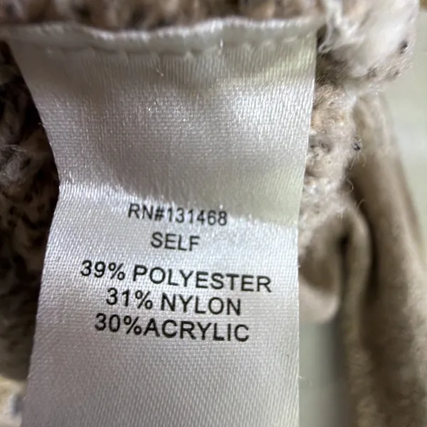 Fate Boucle Crewneck Long Sleeve Pullover Sweater Tan XL cottagecore casual - Image 8