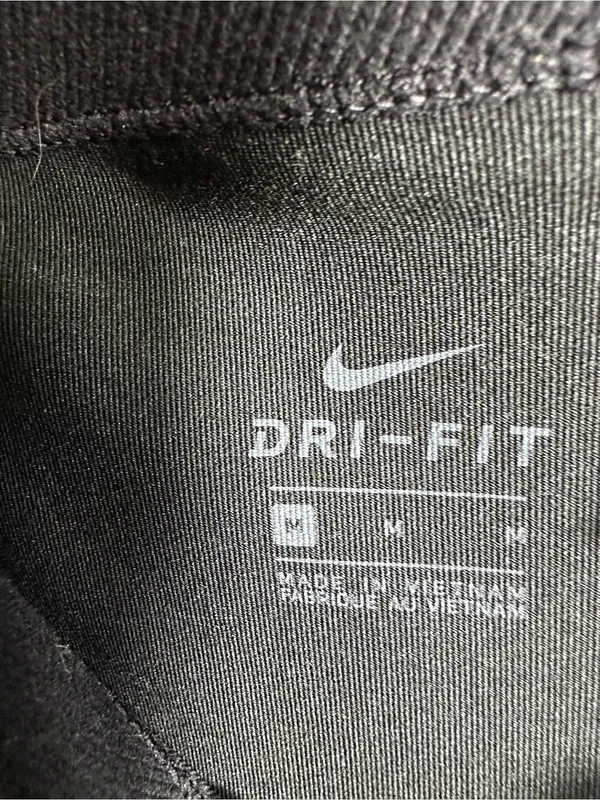 L70. Nike Dri-FIT Women’s M Black Silver Metallic Shimmer Leggings - Image 4