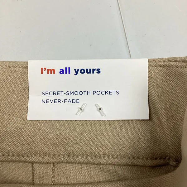 Old Navy High Rise Pixie Skinny Tan Pants With Smoothing Pockets Size 4 NEW! - Image 5