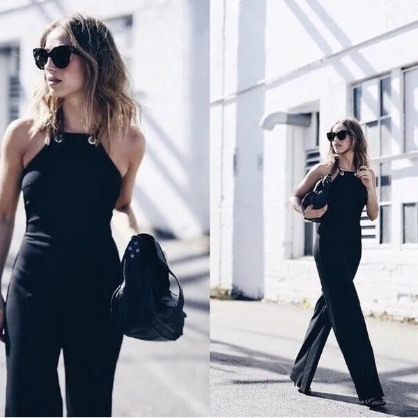 Express black business casual wide leg Jumpsuit - Image 7