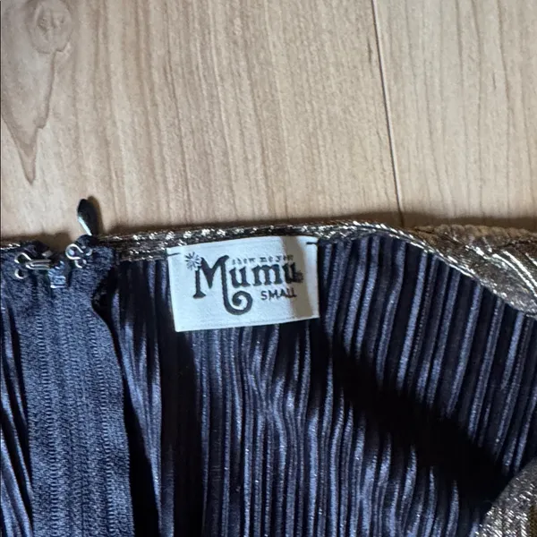 Show Me Your MuMu Metallic Gold Jumpsuit - Image 2