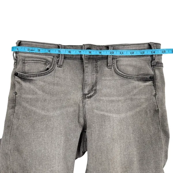 Pilcro (Anthropologie) Gray Mid-Rise‎ Skinny Jeans - Image 3