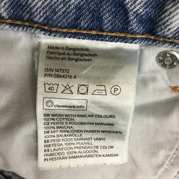 Denim Vintage Women’s Jeans Size 2 Light Blue Washed Cotton High Waisted - Image 9