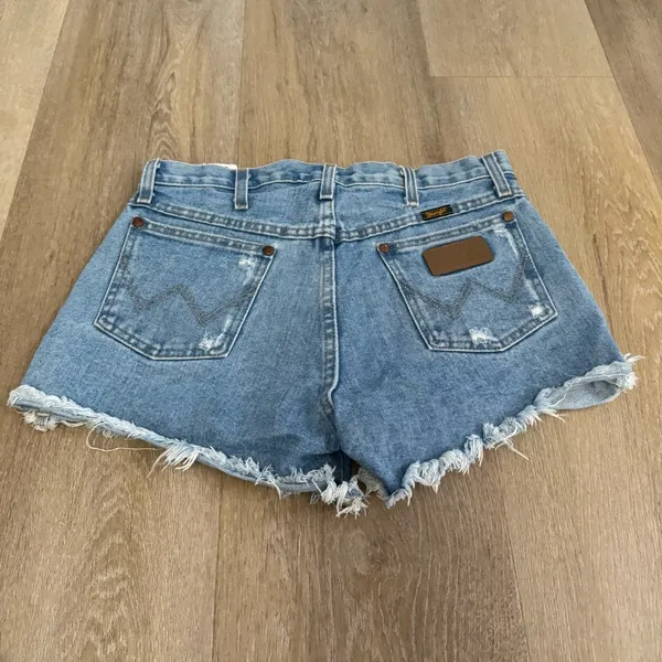 Wrangler Distressed Denim Mini Shorts - Image 4
