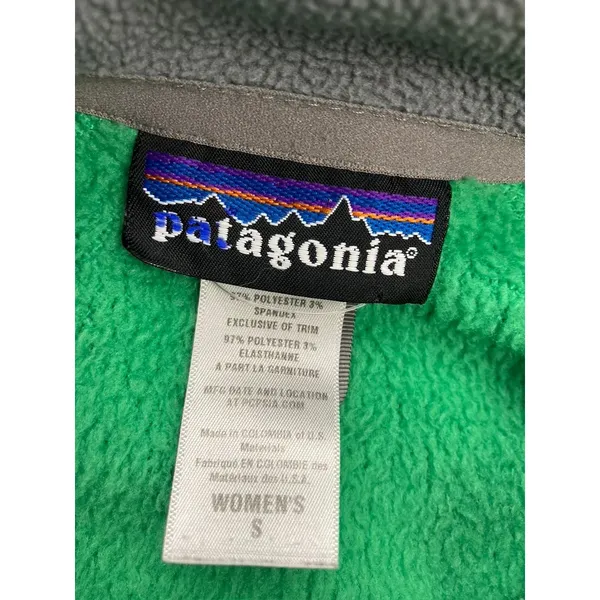 Patagonia‎ Fleece Jacket Womens S Green R2 Regulator Full Zip Polartec - Image 2