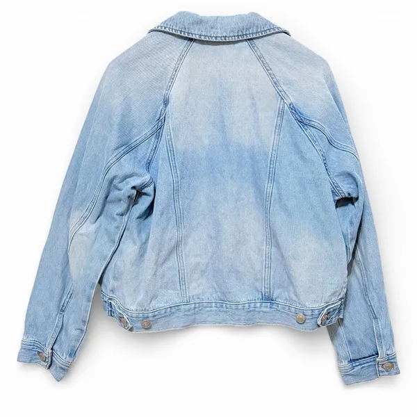 Madewell Oversized Jeans Jacket raglan sleeve 100% Cotton, size S relaxed fit - Image 8