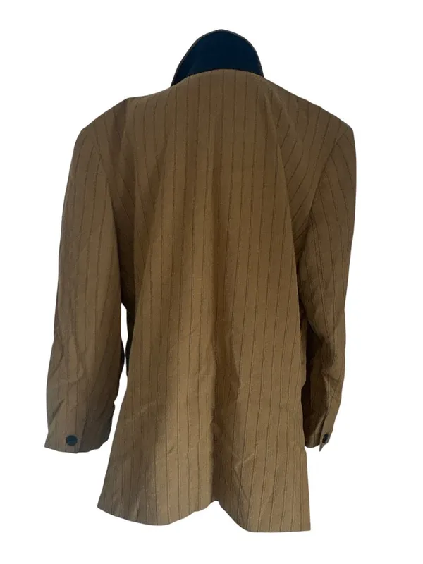 Madewell Plus Oversized Pinstripe Blazer in fallen timber 14 Womens Jacket - Image 8