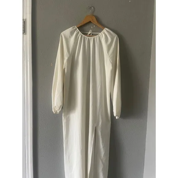 HILL HOUSE The Simone Maxi Dress in Coconut Milk (Offwhite) - Image 7