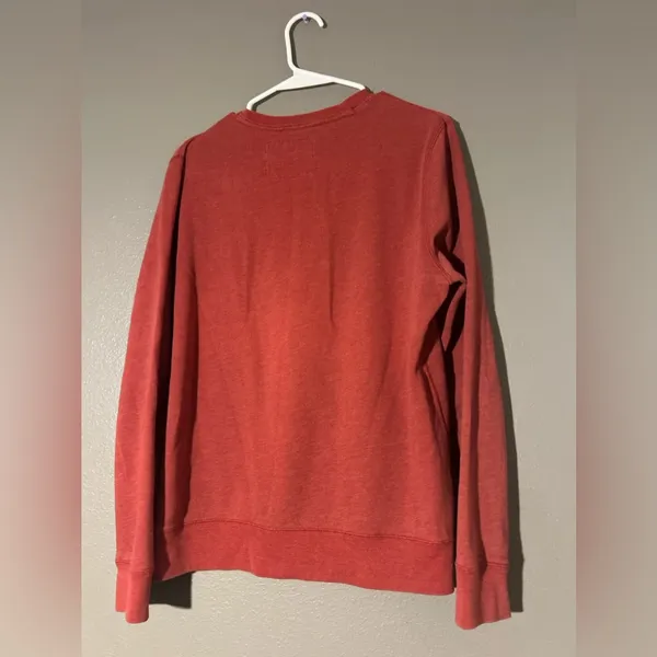 Abercrombie & Fitch Men's Brick Red Crewneck Sweater - Image 3