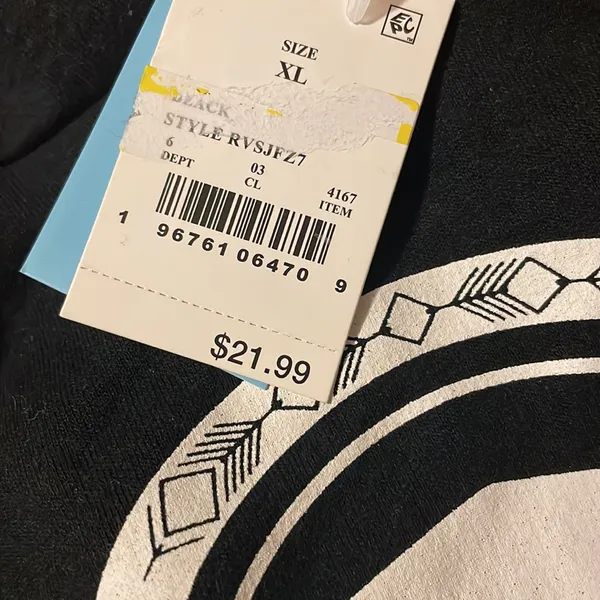 Cropped Black‎ Panther Hoodie XL - Image 5