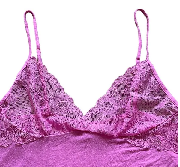 Victoria’s Secret Pink Chemise Nightgown Slip Dress Lace Women’s Size Medium A11 - Image 5