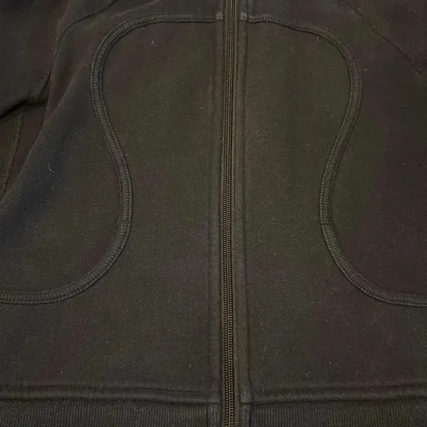Lululemon Women’s Black Heavyweight Scuba Zip-Up Sweatshirt - Size 6 - Image 3