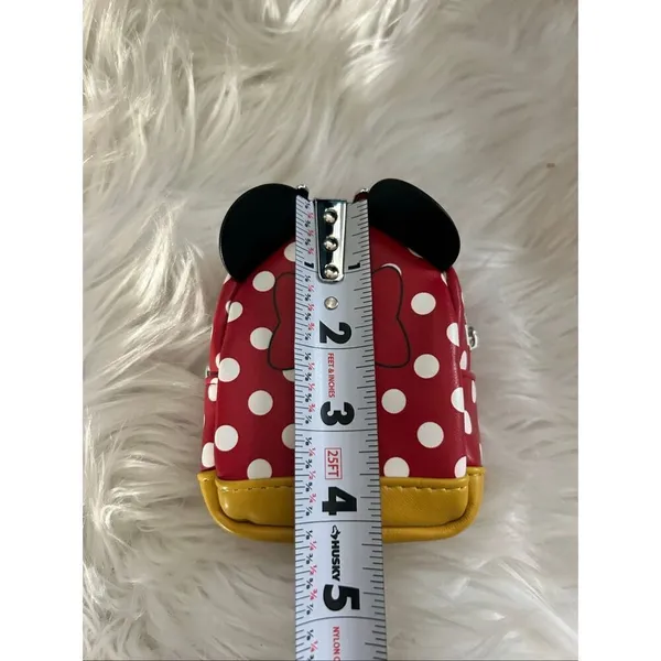Disney Minnie Mouse Bow Miniature Backpack Keychain Clip - Image 6