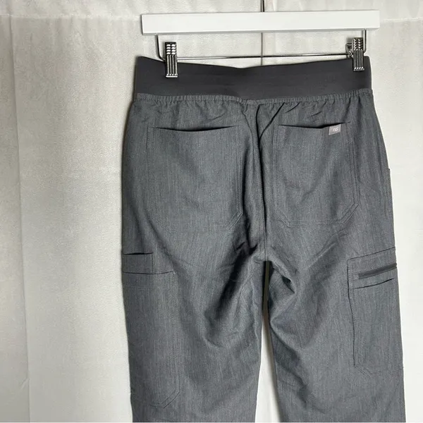 NWT Figs Gray Yola‎ W/ Yoga Waistband Petite Skinny Scrub Pants Size XSP - Image 4