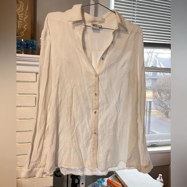 Princess Polly White Oversized Button Up Shirt - Image 3