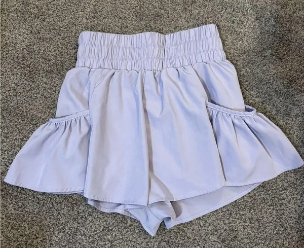Flowy Workout Shorts Purple Size XS - Image 4
