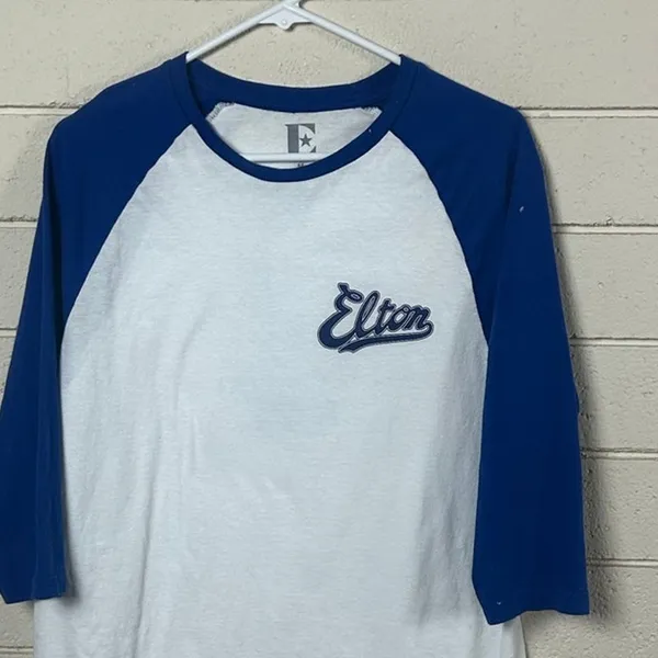 Elton John Raglan Tee size M - Image 6