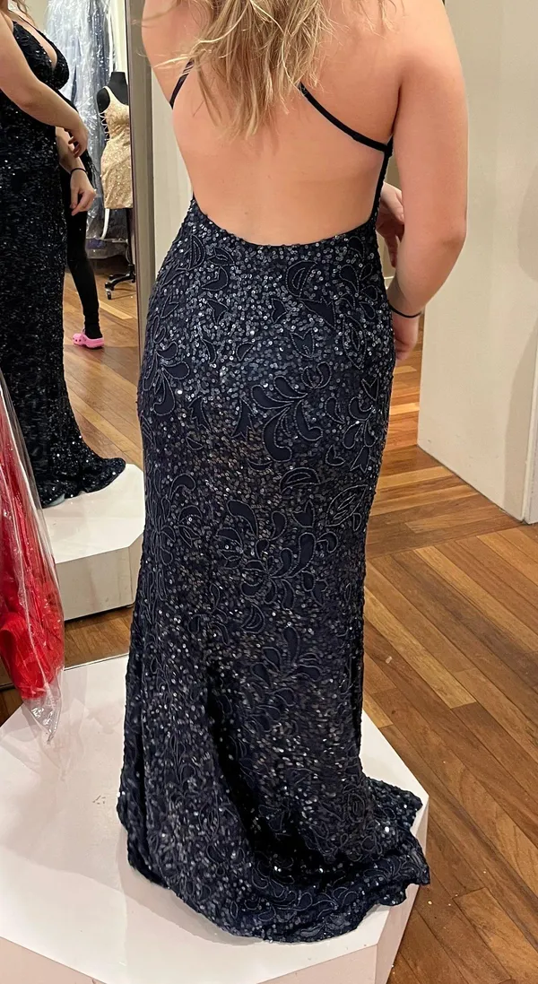 Midnight Blue Amarra Dress Size 4 - Image 3