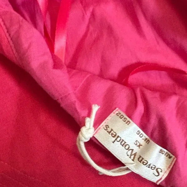 Seven Wonders Hot‎ Pink Nassau Ruffle Cutout Mini Dress Size 2 - Image 7