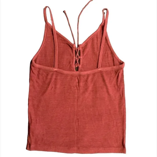 American Eagle ✨ Mauve Soft Lace Up Tank Top✨ - Image 2