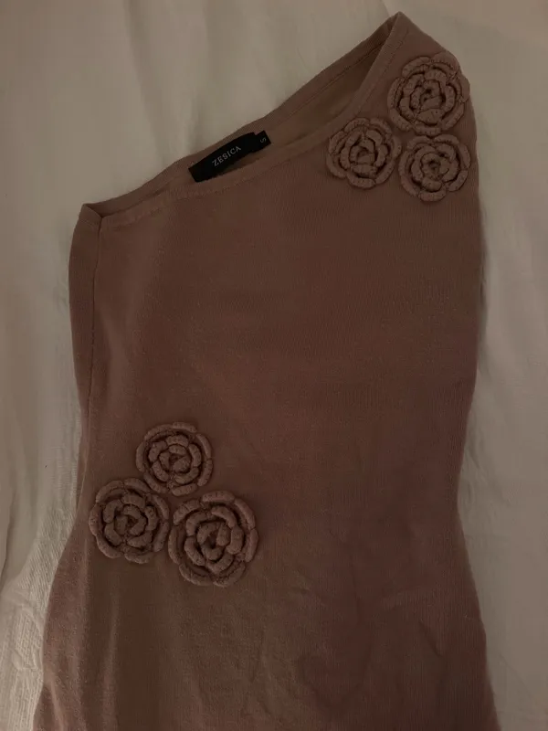 Knit Maxi Dress Pink - Image 2
