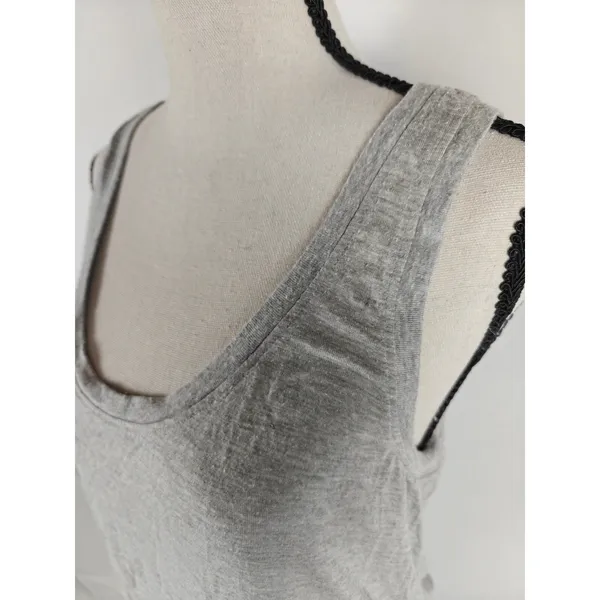 Women Z Supply Swing Tank Top Gray Medium - Image 4