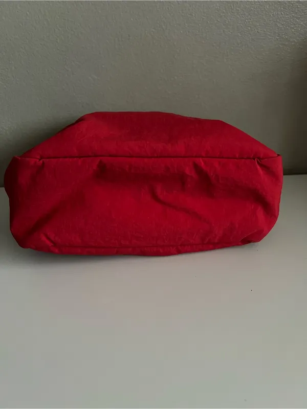 Lululemon Double Zip Pouch Lunar New Year Dark Red Gold Hardware Travel Makeup - Image 4